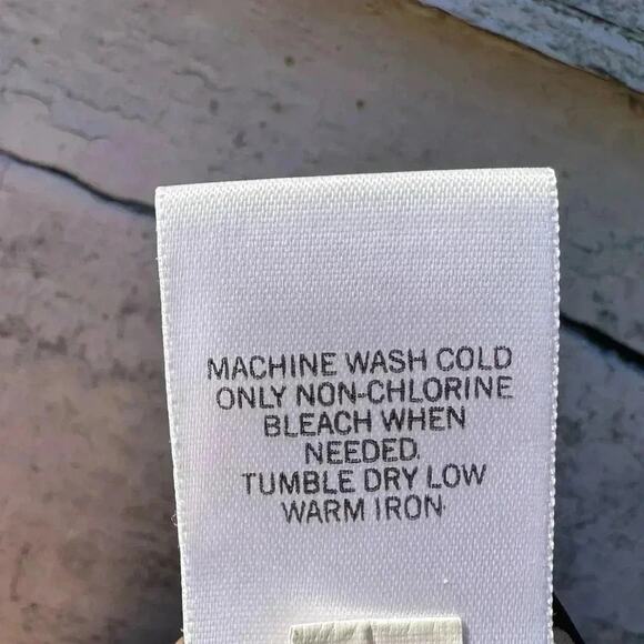 Banana Republic (S) Brown Floral Leaf Blouse Button Up V-Neck 3/4 Peasant Top - Picture 9 of 9